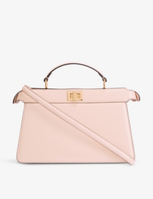 Fendi Handle + Crossbody strap Bag Peekaboo / Leather Naro + light Rose