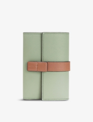 Loewe - Vertical Oat & Tan Leather Medium Wallet