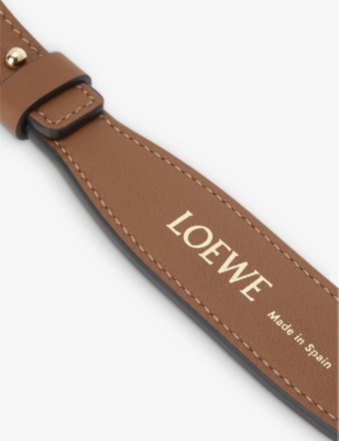 LOEWE: Brand-foiled leather bag strap