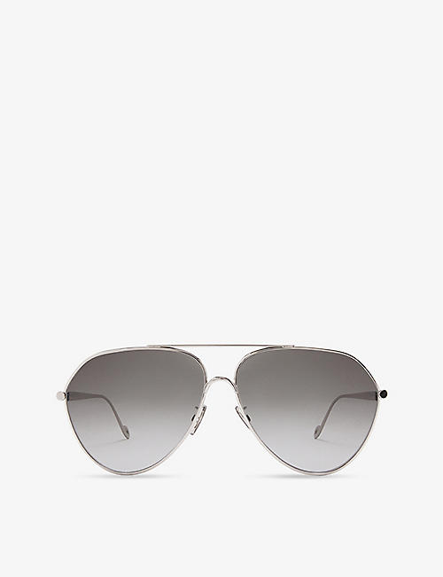 LOEWE: G832445X01 pilot-frame metal sunglasses