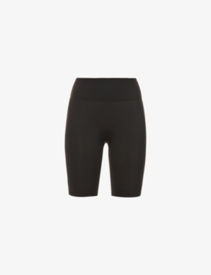 Adanola Ultimate Fitted High-rise Stretch-jersey Bike Shorts In Black