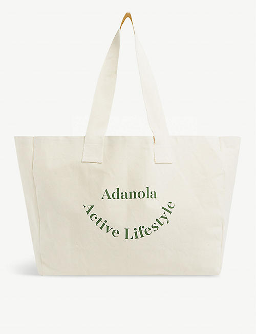 ADANOLA: Active Lifestyle canvas tote bag