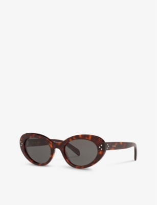Celine Womens Brown Cl000311 Cl40193i Cat-eye Tortoiseshell Acetate Sunglasses In Brown