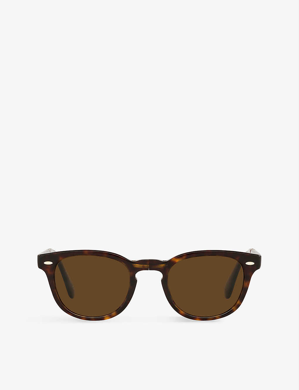 Oliver Peoples Womens Brown Ov5471su Sheldrake 1950 Acetate Round-frame Sunglasses