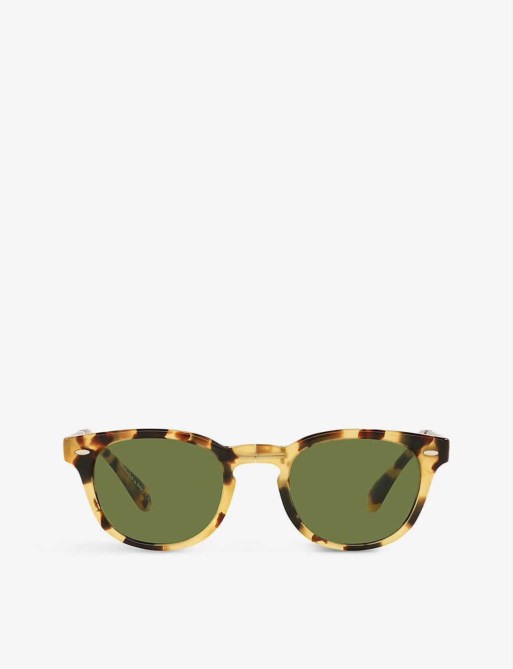 Oliver Peoples Ov5471su Sheldrake 1950 Acetate Round-frame Sunglasses In Yellow