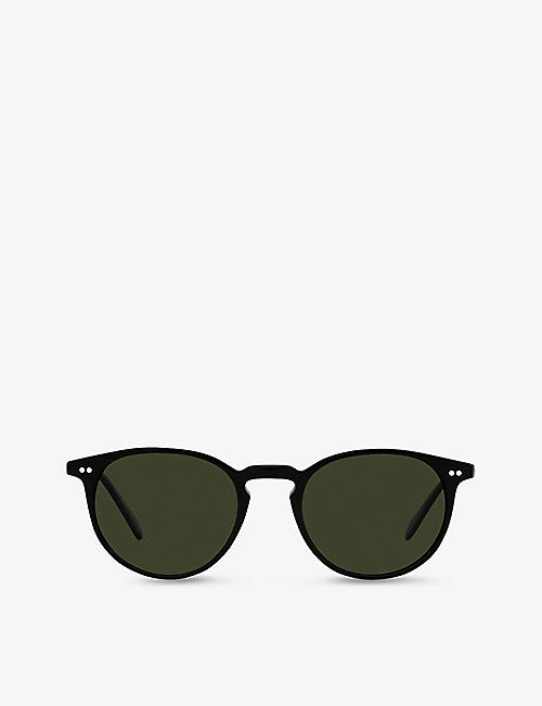 OLIVER PEOPLES: OV5004SU Riley Sun acetate round sunglasses