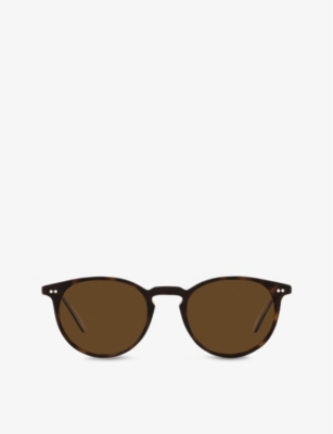 OLIVER PEOPLES - OV5004SU Riley Sun acetate round sunglasses |  