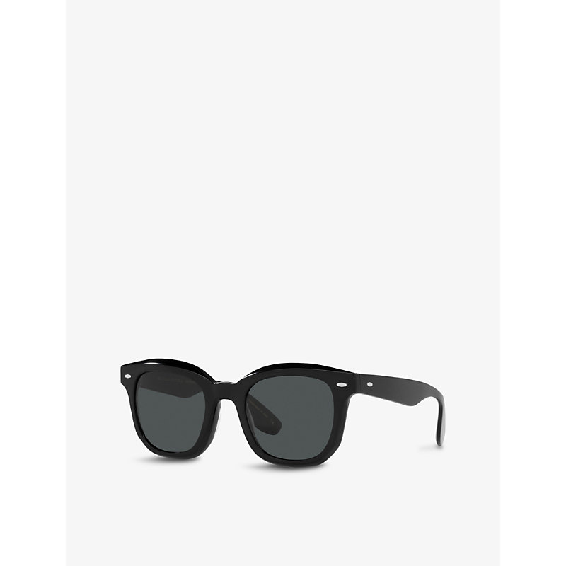 Shop Oliver Peoples Women's Black Ov5472su Filu' Acetate Wayfarer-inspired Sunglasses