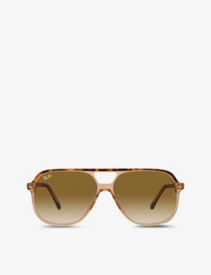 RAY-BAN: RB2198 Bill square acetate aviator sunglasses