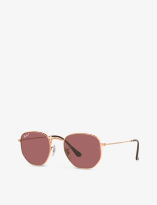 Ray Ban Unisex Ray-ban Rb3548n Rose Gold Unis In Gold