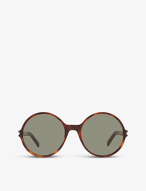 SAINT LAURENT: SL450 round-frame acetate sunglasses