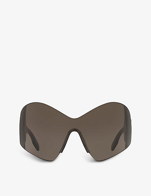 BALENCIAGA: BB0180S butterfly-frame acetate sunglasses
