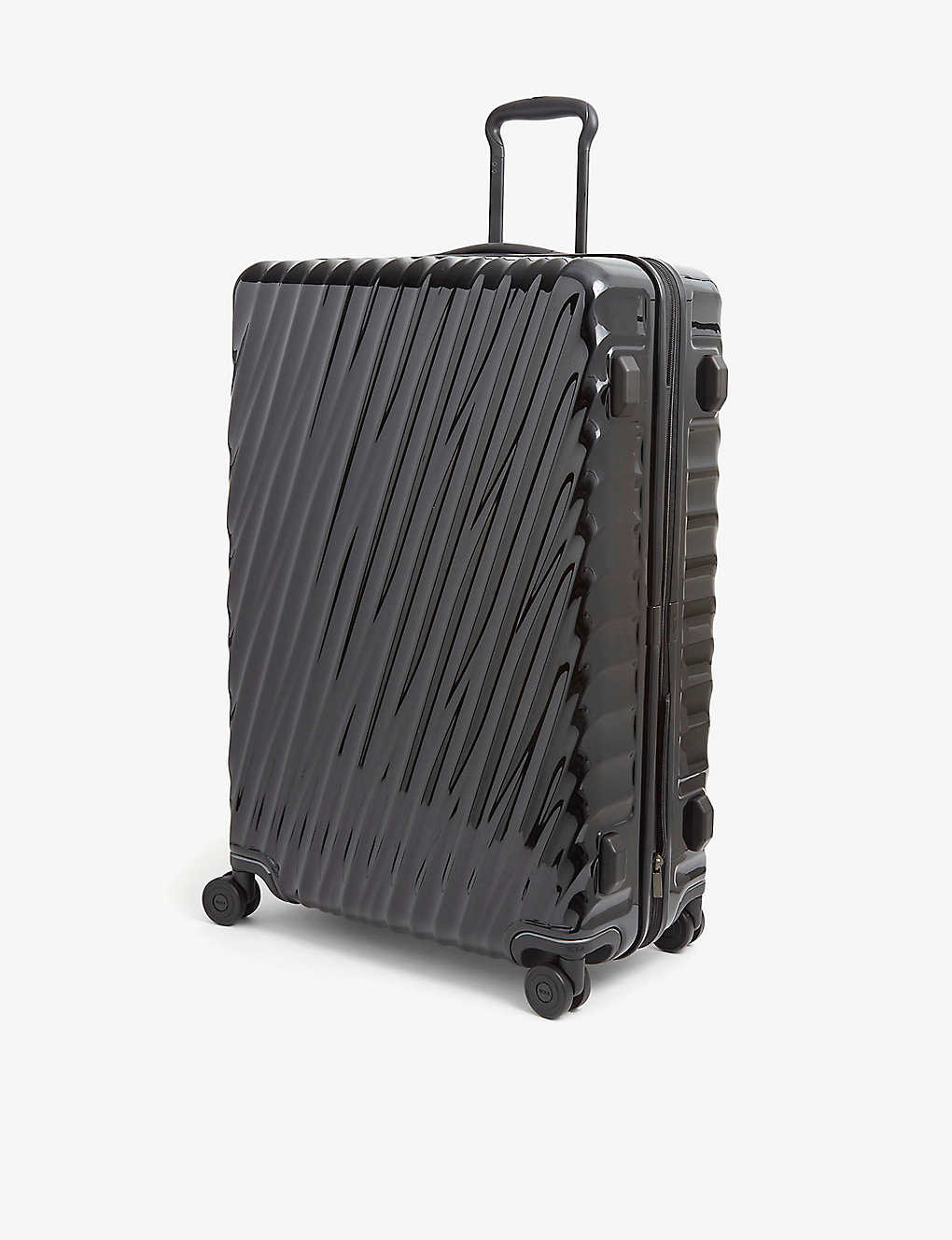 Tumi International Expandable 19 Degree Large Polycarbonate Suitcase In Black