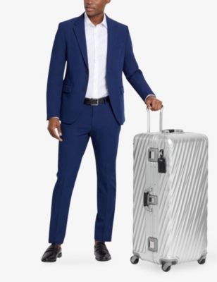 Tumi International 19 Degree Trunk Alumunium Suitcase In Silver