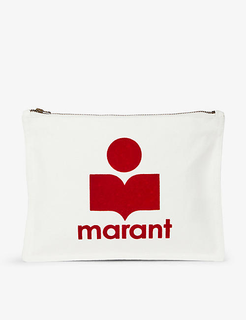 ISABEL MARANT: Nettia cotton pouch bag