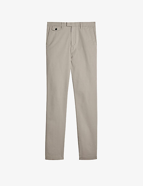 TED BAKER: Genay slim-fit stretch cotton-blend chinos