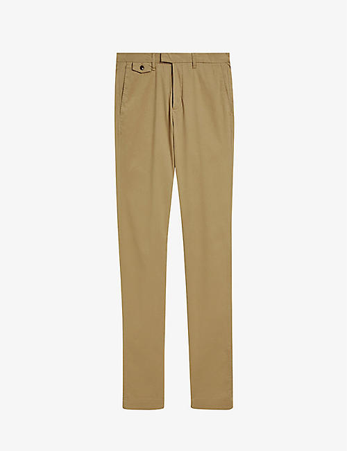 TED BAKER: Genay slim-fit stretch cotton-blend chinos