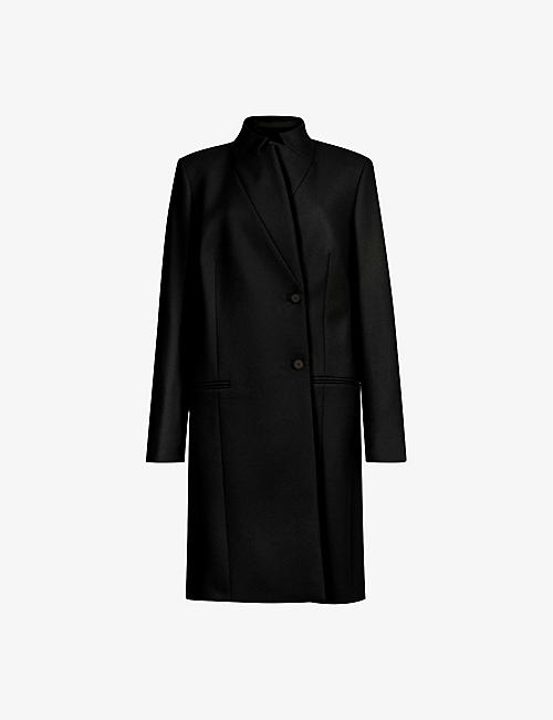ALLSAINTS: Sidney stand-collar wool-blend coat