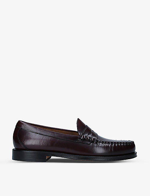 BASS WEEJUNS: Heritage Larson leather penny loafers