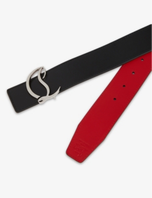 CL logo-buckle leather belt