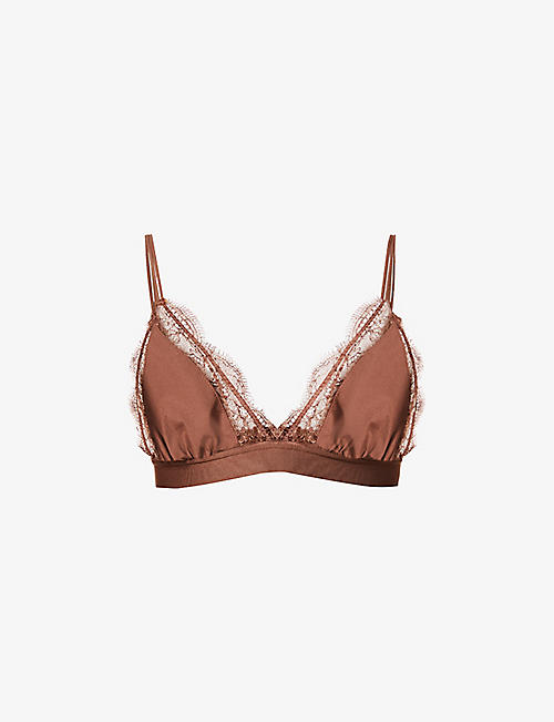 LOVE STORIES: Love Lace recycled-polyamide-blend bralette