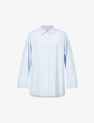 THE ROW Elden oversized cotton poplin shirt Selfridges