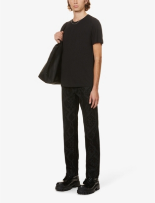 PAIGE: Cash crewneck cotton-blend T-shirt