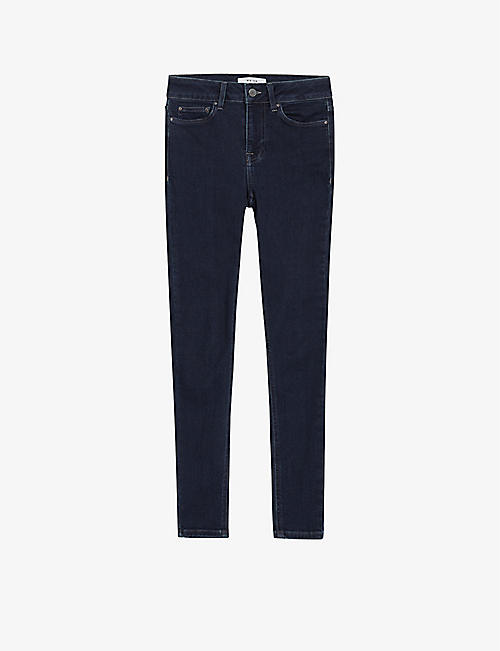 REISS: Lux skinny mid-rise stretch-denim jeans