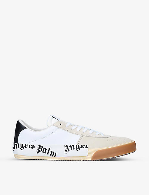 PALM ANGELS: New Vulcanised two-toned leather low-top trainers