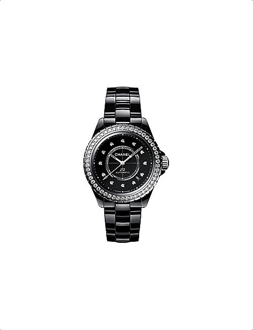 CHANEL H6526 J12 ceramic, steel and 1.51ct diamond mechanical watch