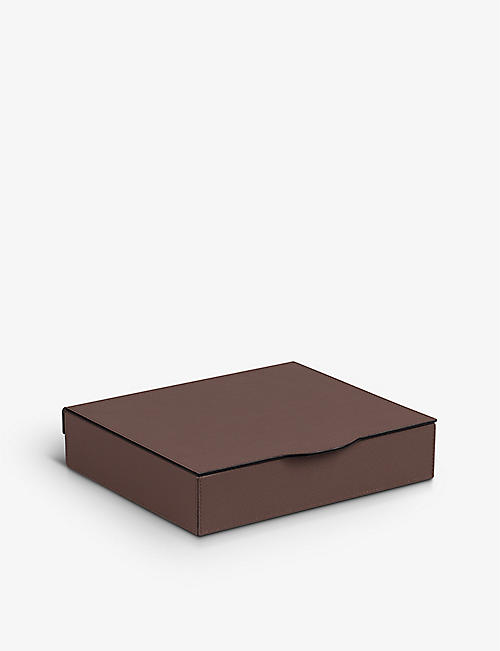 GIO BAGNARA: Luna leather coffee pod box