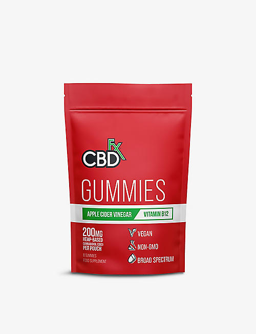 CBD FX: Apple Cider Vinegar B12 200mg CBD gummies pack of eight