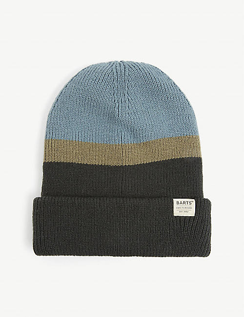 BARTS AL: Metrop striped knitted beanie hat 4-8 years