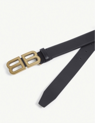 BALENCIAGA Hourglass monogram-buckle belt