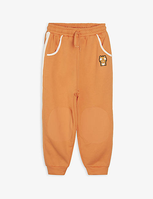 DINOSKI: Pounce the Leopard cotton and recycled-plastic tracksuit bottoms 2-6 years