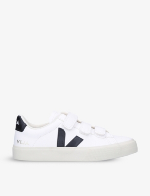 VEJA: Women's Recife logo-embroidered leather trainers