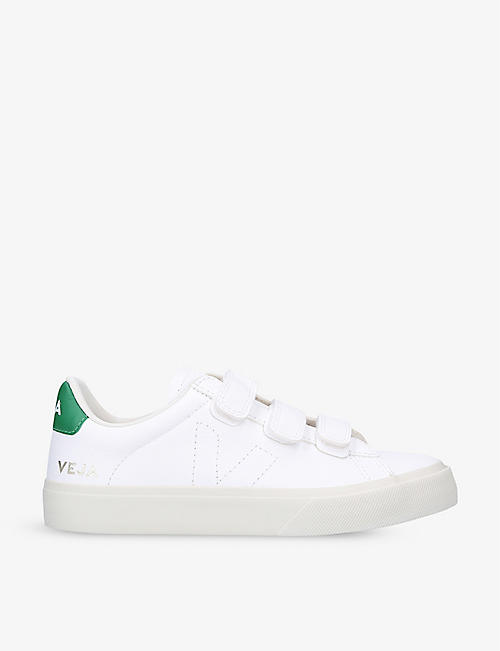 VEJA: Women's Recife logo-embroidered leather trainers