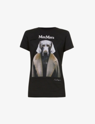 MAX MARA - Dogstar-print cotton-jersey T-shirt | Selfridges.com
