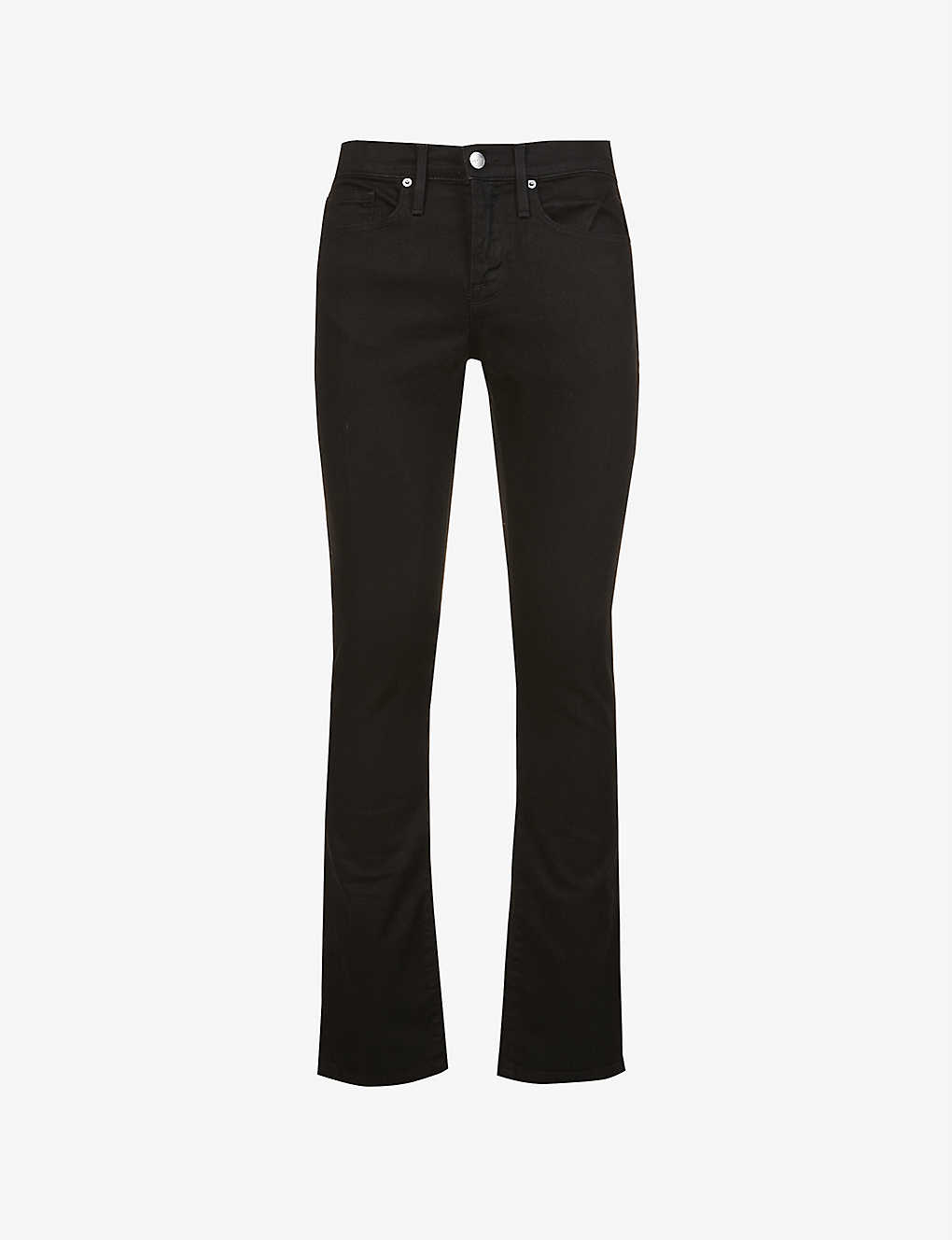 Frame L'homme Slim-fit Stretch-denim Jeans In Black