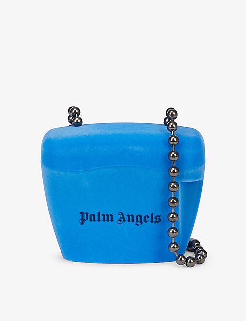 PALM ANGELS: Padlock mini felt cross-body bag