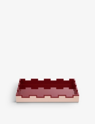 Castello Geometric-Edge Small Lacquer Tray 19.5cm X 28cm