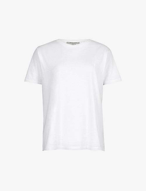 ALLSAINTS: Grace logo-embroidered cotton-jersey T-shirt