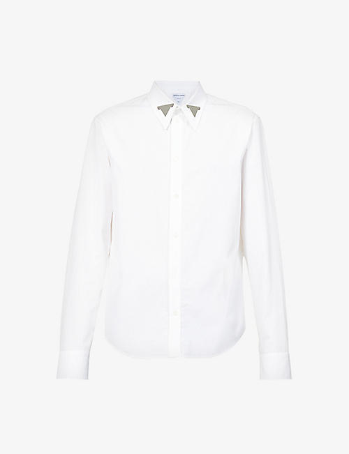 BOTTEGA VENETA: Hardware-embellished dropped-shoulder cotton shirt