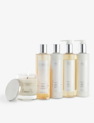 The White Company Lime & Bay Indulgence Set In None/clear