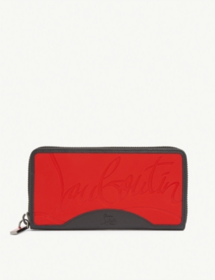 Shop Christian Louboutin Panettone Extra-large Leather Wallet In Loubi/black