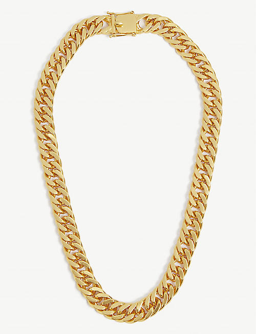 VALERE: VALÉRE x Selfridges Bianca 24ct gold-plated brass necklace