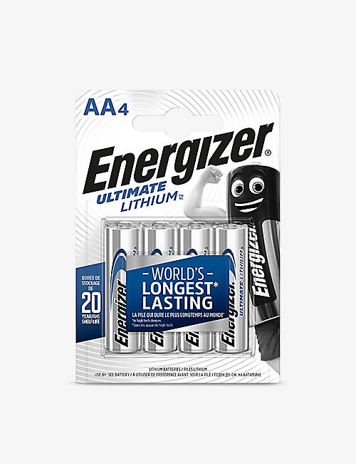 ENERGIZER: Ultimate Lithium AA batteries pack of four