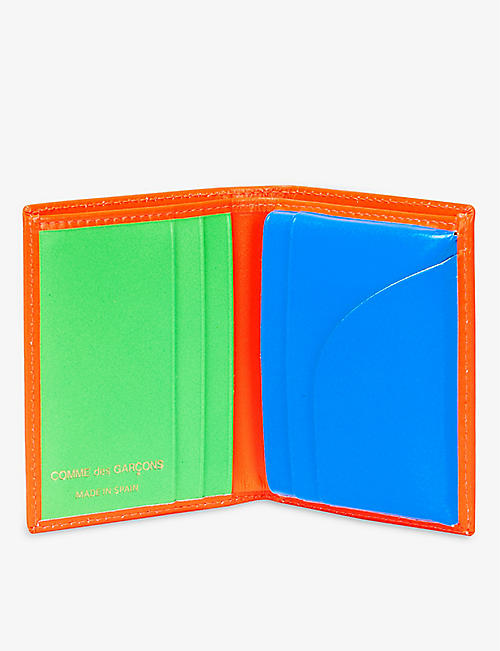 Comme des Garçons Red Green And Blue Fluorescent Wallet for Men Mens Accessories Wallets and cardholders 