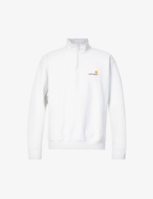 Logo-embroidered cotton-blend sweatshirt