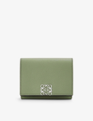 LOEWE: Anagram-embellished grained-leather wallet